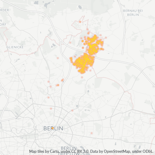 Heatmap für plz 13125