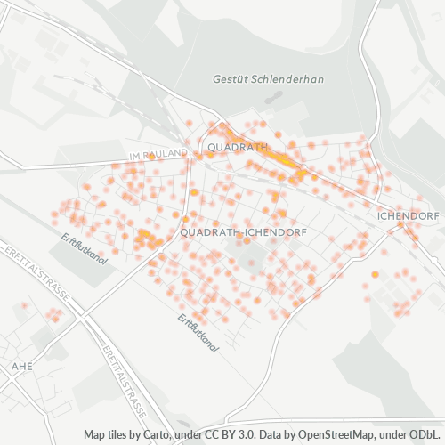 Heatmap für plz 50127