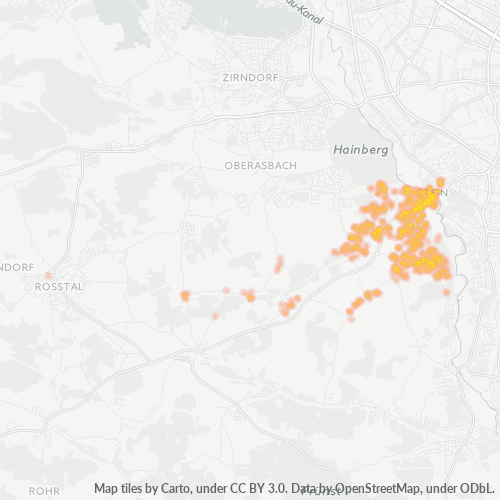 Heatmap für plz 90547