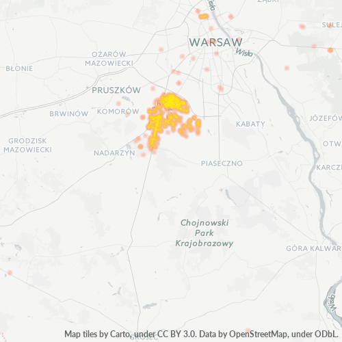 05-090 Mapa intensywności działalności gospodarczej