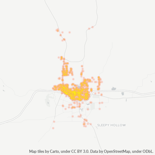 82716 Business Density Heatmap