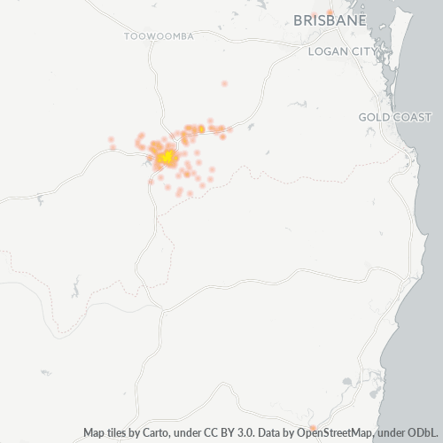 4370 Business Density Heatmap