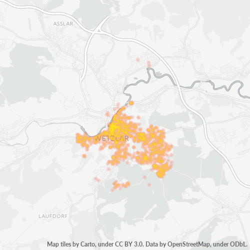 Heatmap für plz 35578
