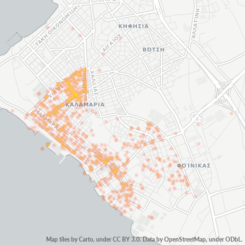 551 32 Χάρτης θερμότητας πυκνότητας επιχείρησης