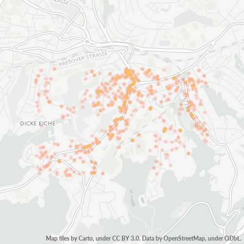 Heatmap für plz 42859