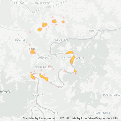 Heatmap für plz 56814