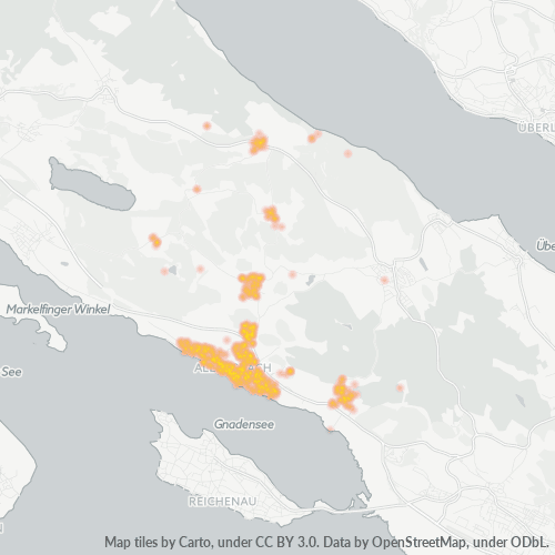 Heatmap für plz 78476