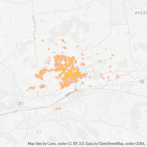 Heatmap für plz 59073