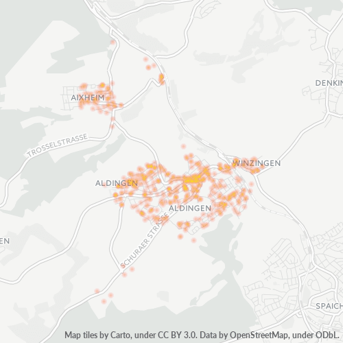 Heatmap für plz 78554