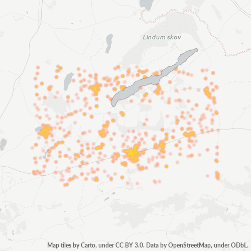 8830 Heatmap over forretningstæthed