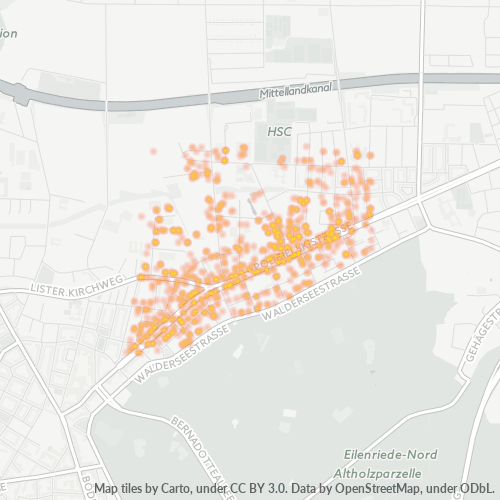 Heatmap für plz 30177