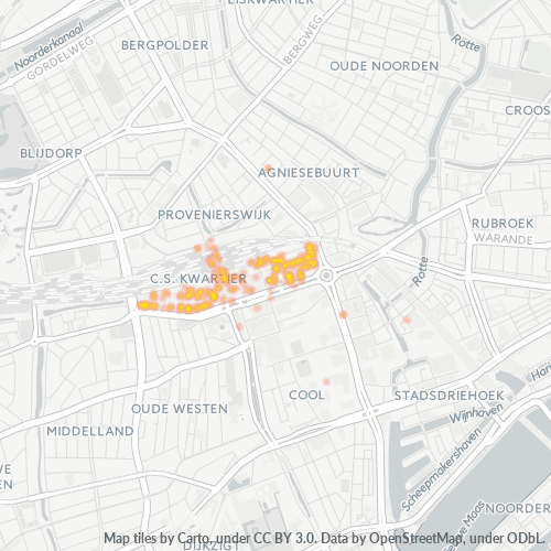 3013 Heatmap Bedrijfsdichtheid