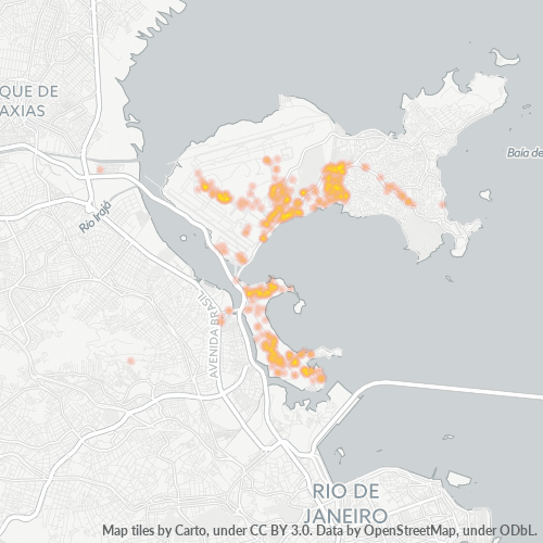 21941-000 Mapa de calor de densidad empresarial