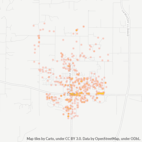83669 Business Density Heatmap