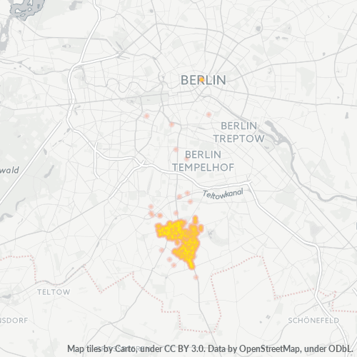 Heatmap für plz 12107