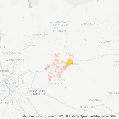 41410 Mapa de calor de densidad empresarial