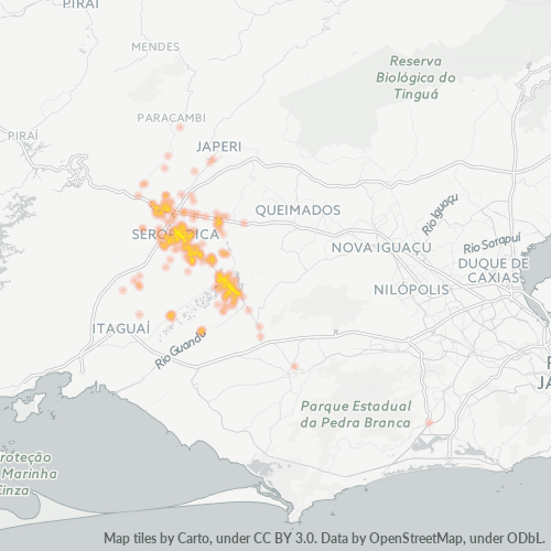 23890-000 Mapa de calor de densidad empresarial