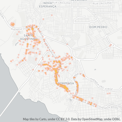 69036-000 Heatmap de Densidade da Empresa