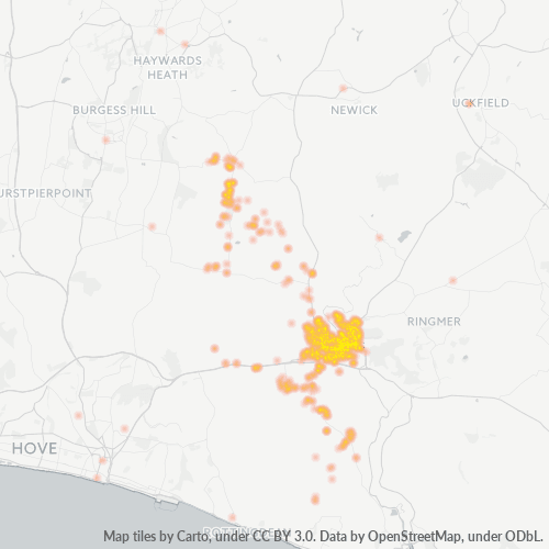 BN7 Business Density Heatmap
