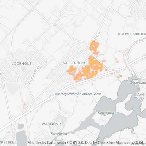2172 Heatmap Bedrijfsdichtheid