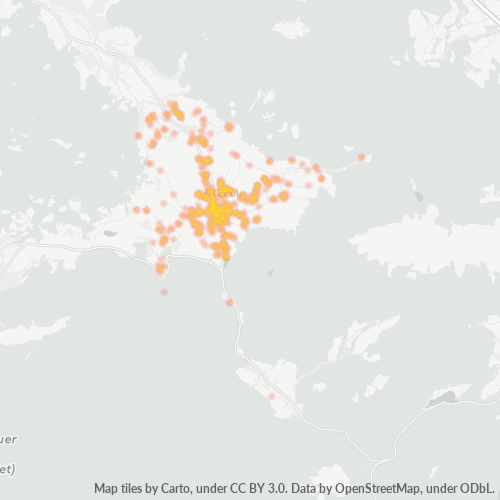 Heatmap für plz 83334