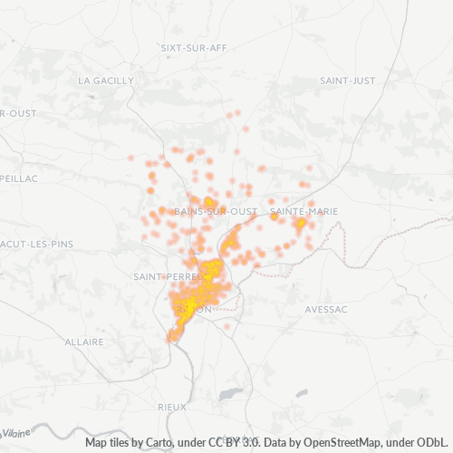 35600 Mapa de densitat de negocis 35600 Mapa de densitat de negocis