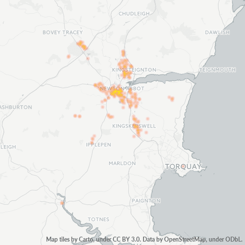 TQ12 Business Density Heatmap