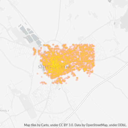 8000 Vállalati sűrűségi térkép