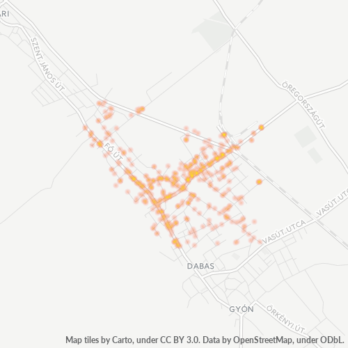 2370 Vállalati sűrűségi térkép