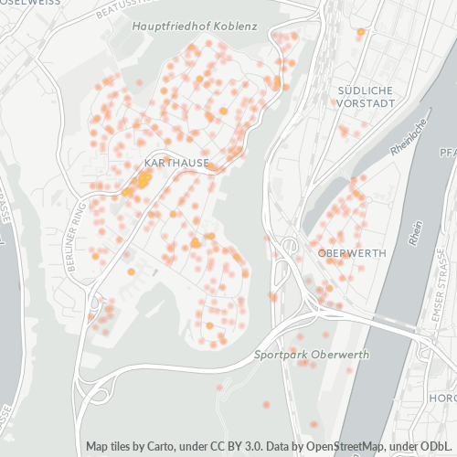 Heatmap für plz 56075