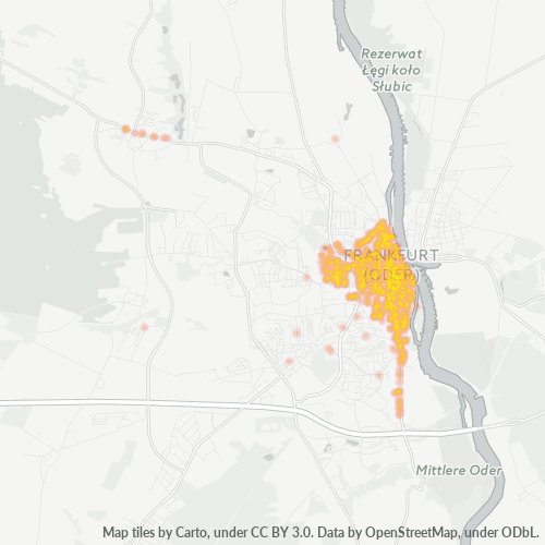 Heatmap für plz 15230