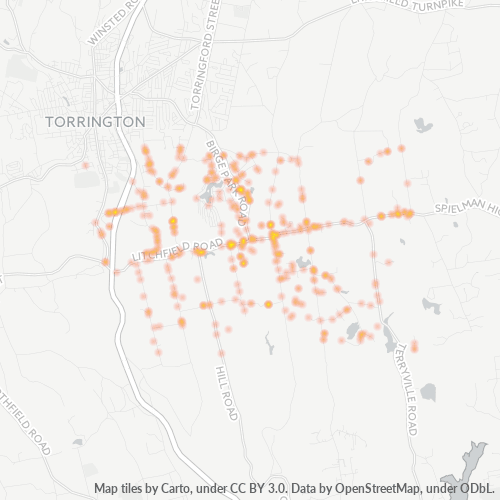 06791 Business Density Heatmap