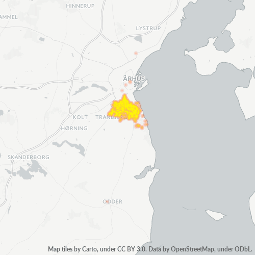8270 Heatmap over forretningstæthed
