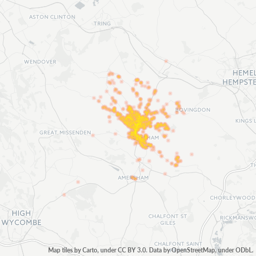 HP5 Business Density Heatmap
