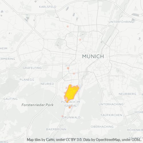 Heatmap für plz 81479