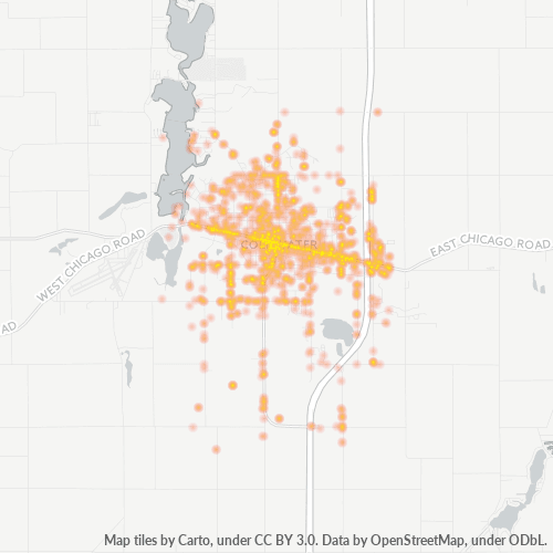 49036 Business Density Heatmap