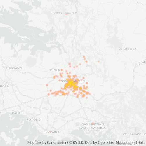Mappa di calore per cap 82016