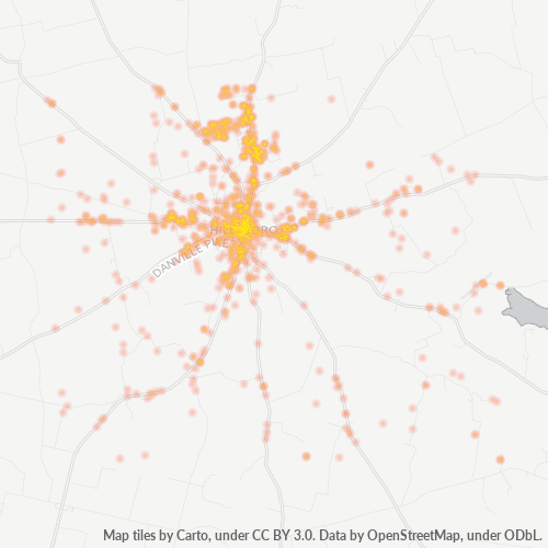 45133 Business Density Heatmap