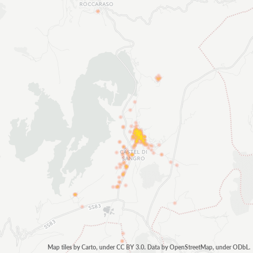 Mappa di calore per cap 67031