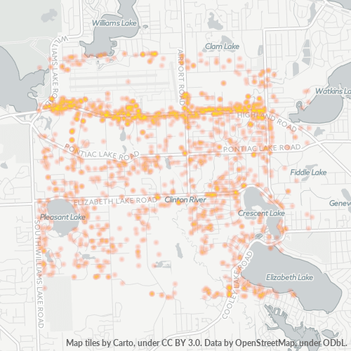 48327 Business Density Heatmap