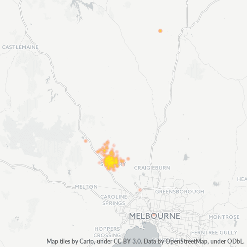3429 Business Density Heatmap