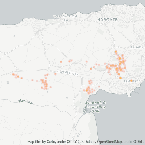 CT12 Business Density Heatmap