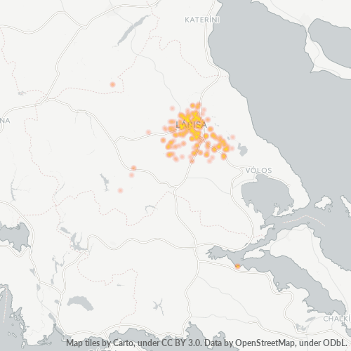 415 00 Χάρτης θερμότητας πυκνότητας επιχείρησης