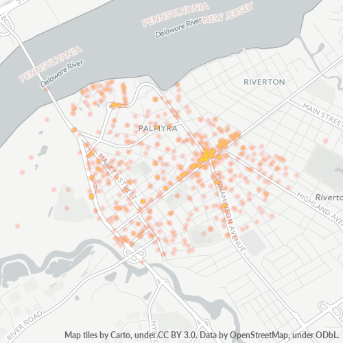 08065 Business Density Heatmap