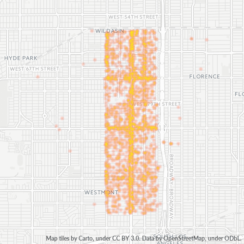 90044 Business Density Heatmap