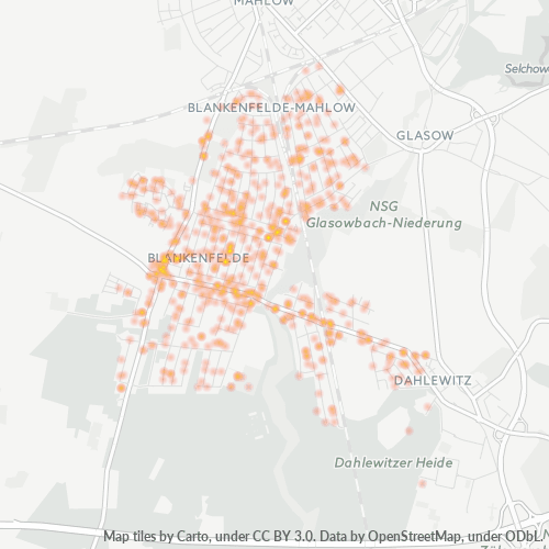 Heatmap für plz 15827