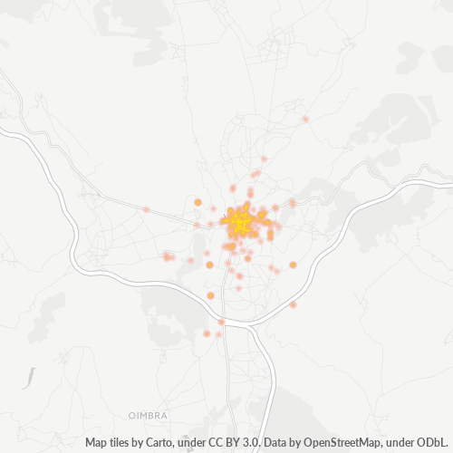 Mapa de calor para código postal 32600