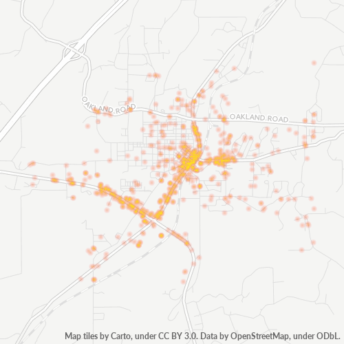 37874 Business Density Heatmap