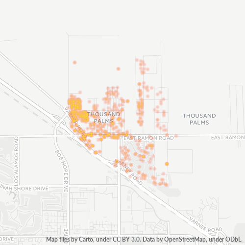 92276 Business Density Heatmap