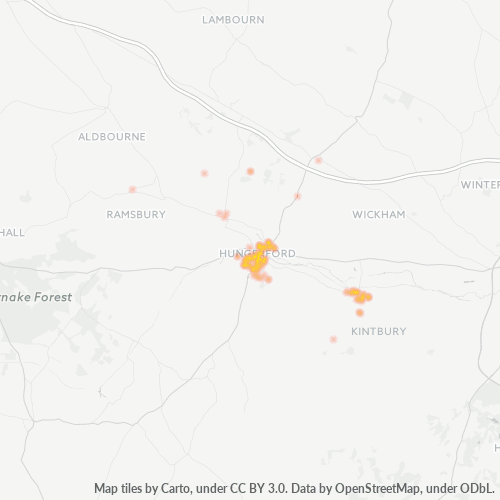 RG17 Business Density Heatmap